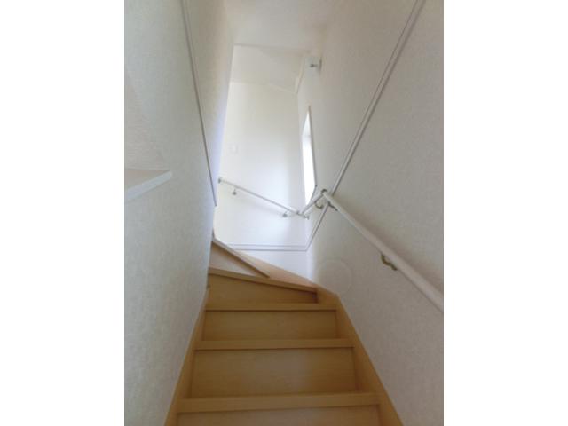 Other introspection. With handrail on the stairs