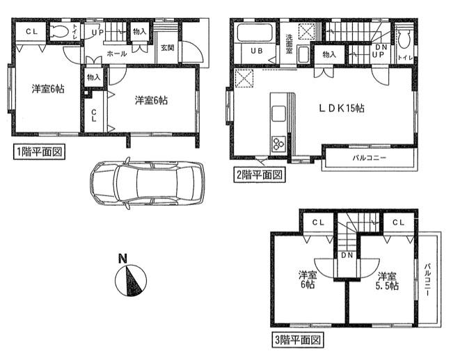 Floor plan. 49,800,000 yen, 4LDK, Land area 68.25 sq m , Building area 94.92 sq m