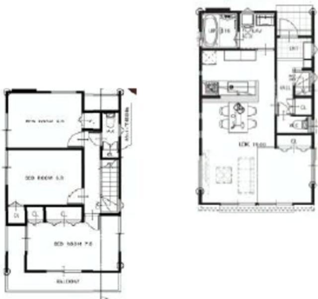 Floor plan. 37,800,000 yen, 4LDK, Land area 98.57 sq m , Building area 91.56 sq m