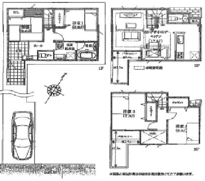 Floor plan. 40,900,000 yen, 3LDK, Land area 82.83 sq m , Building area 102.39 sq m