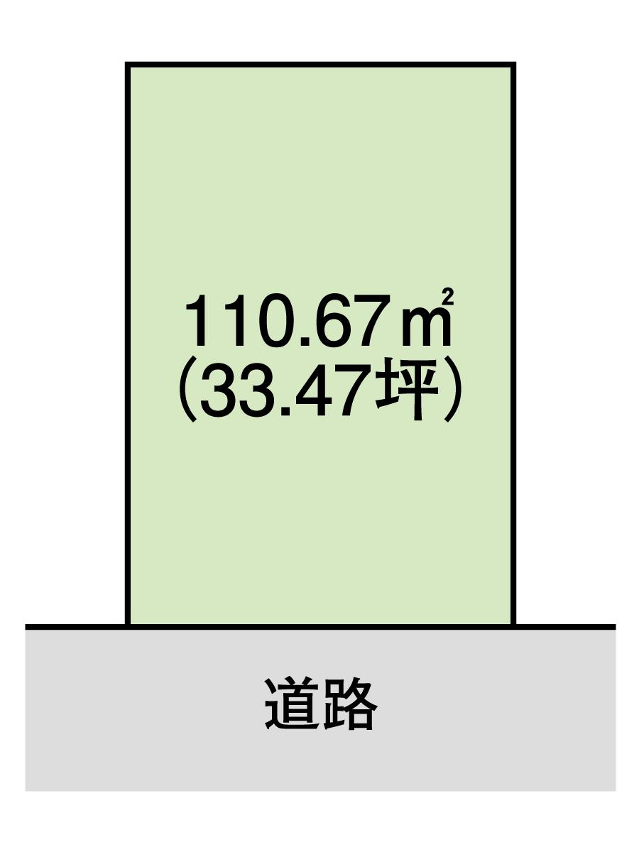 Compartment figure. Land price 23,300,000 yen, Good per sun on land area 110.67 sq m south road. 