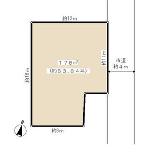 Compartment figure. Land price 43 million yen, Land area 178 sq m