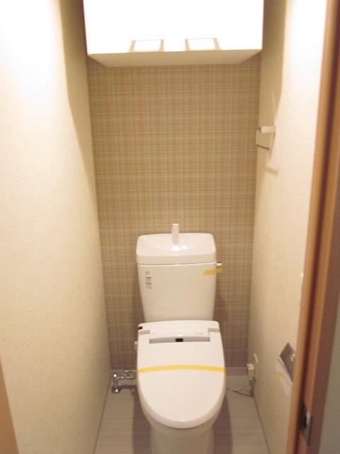 Toilet. Cute accent Cross