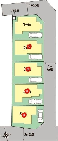 The entire compartment Figure. Suwada 1-chome, the entire compartment view