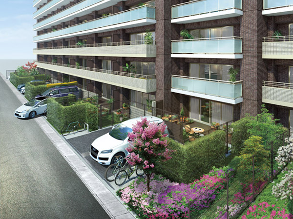 Buildings and facilities. The property is located in the "exclusive residential area.", Peripheral has spread a quiet residential area. Nursery and elementary schools, hospital, Facilities are enriched near necessary to parenting family parks, It's easy to live environment. (Exterior view)