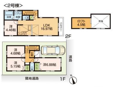 Floor plan. 38,800,000 yen, 4LDK, Land area 74.21 sq m , Building area 82.18 sq m floor plan