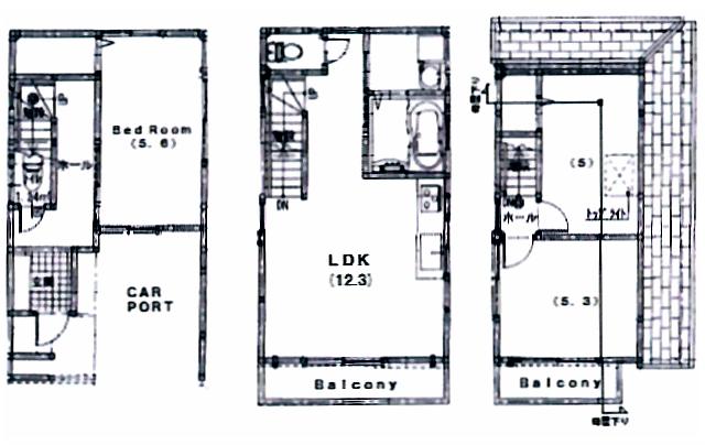 Floor plan. 33,500,000 yen, 3LDK, Land area 50.03 sq m , Building area 77.84 sq m