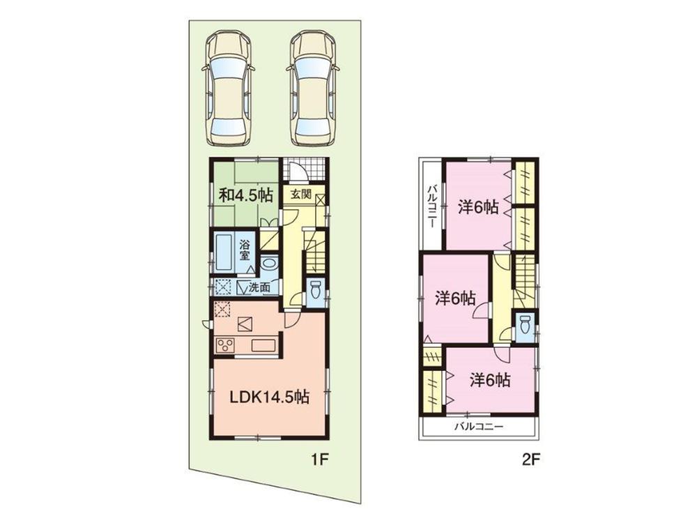 Floor plan. 31,800,000 yen, 4LDK, Land area 109.15 sq m , Building area 90.25 sq m