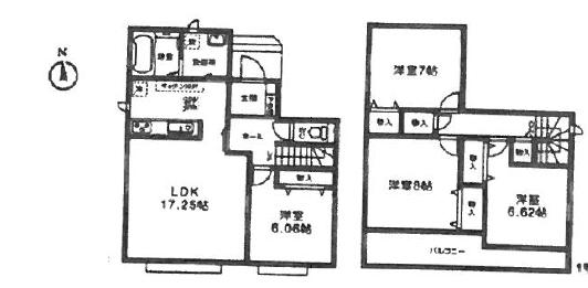 Floor plan. (1 Building), Price 28.8 million yen, 4LDK, Land area 136.21 sq m , Building area 104.54 sq m