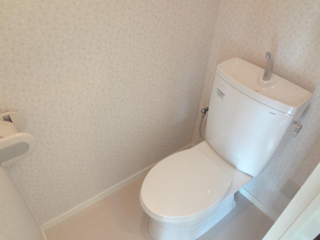 Toilet. It is the toilet of calm atmosphere!