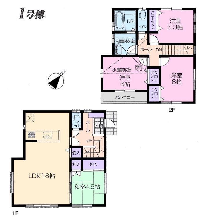Floor plan. 31,800,000 yen, 4LDK, Land area 132.58 sq m , Building area 93.96 sq m