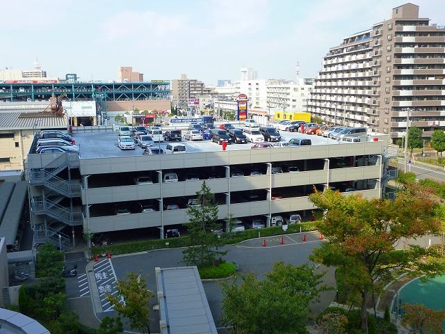 Parking lot. Common areas