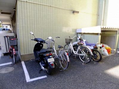 Other common areas. Bicycle parking space