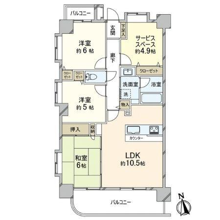 Floor plan. 3LDK+S, Price 29,800,000 yen, Occupied area 76.16 sq m , Good Floor balcony area 11.8 sq m usability