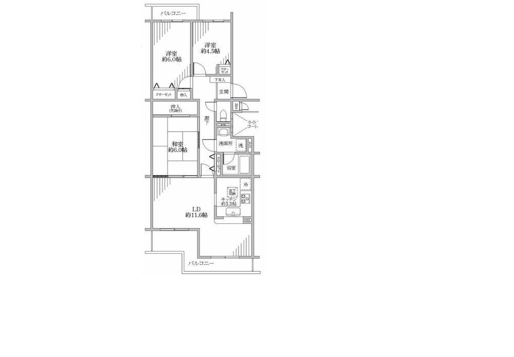 Floor plan. 3LDK, Price 17.8 million yen, Occupied area 71.53 sq m , Balcony area 11.65 sq m site (November 2013) Shooting