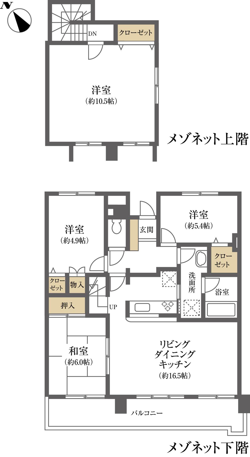 Floor plan. 4LDK, Price 29,800,000 yen, Occupied area 88.84 sq m , Balcony area 14.32 sq m floor plan