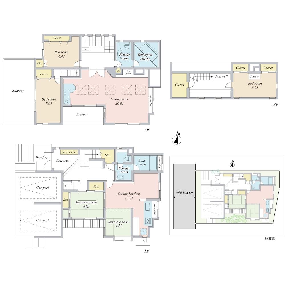 Floor plan. 99 million yen, 5LDK + S (storeroom), Land area 165.31 sq m , Building area 209.7 sq m