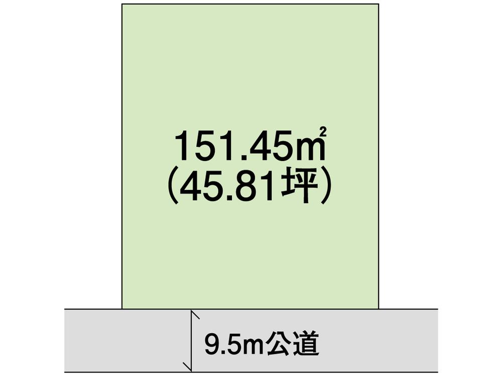 Compartment figure. Land price 5 million yen, Land area 151.45 sq m