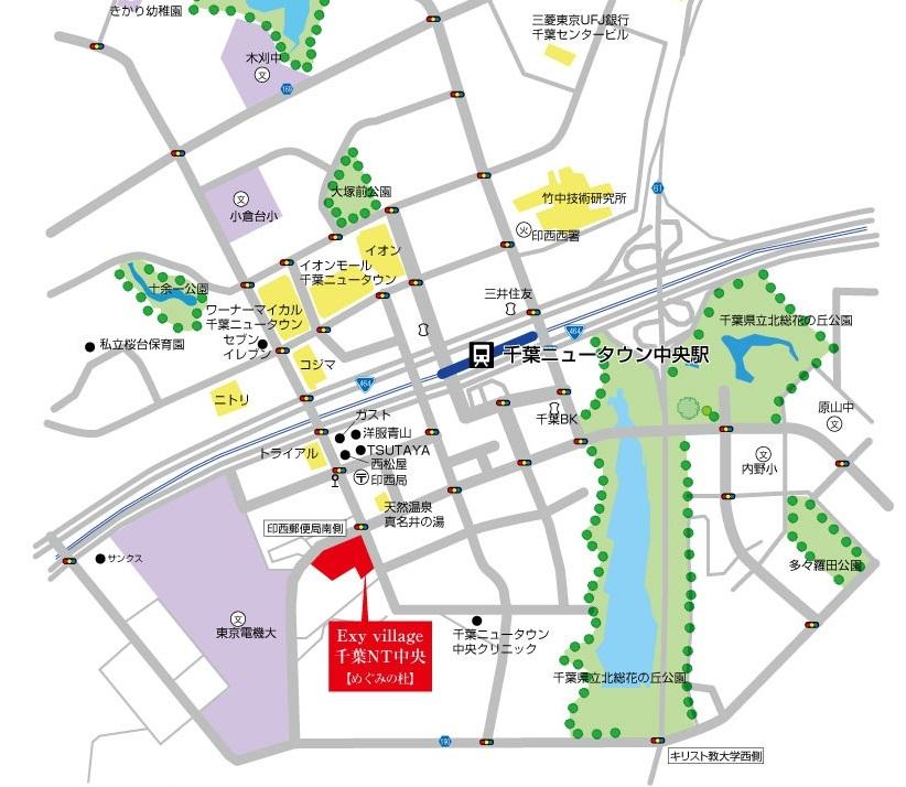 Local guide map. It will be the last of the single-family area around the station. There are various commercial facilities within walking distance, Convenience is outstanding! Yet a quiet living environment is also attractive is kept.