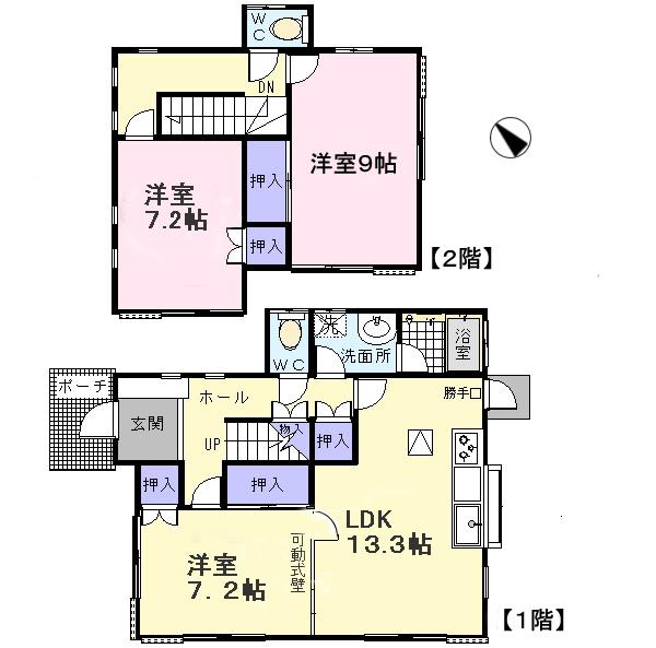 Floor plan. 18,800,000 yen, 3LDK, Land area 248.33 sq m , Building area 96 sq m