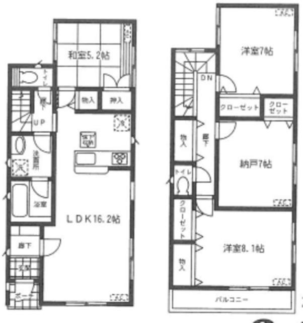 Floor plan. (1 Building), Price 19,800,000 yen, 3LDK+S, Land area 100 sq m , Building area 102.86 sq m