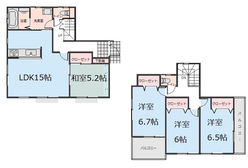 Floor plan. (18 Building), Price 24,800,000 yen, 4LDK, Land area 120.02 sq m , Building area 96.05 sq m