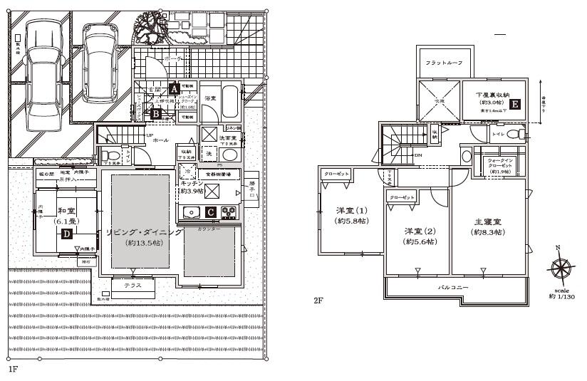Floor plan. (10-6 Building), Price TBD , 4LDK, Land area 156.06 sq m , Building area 110.15 sq m