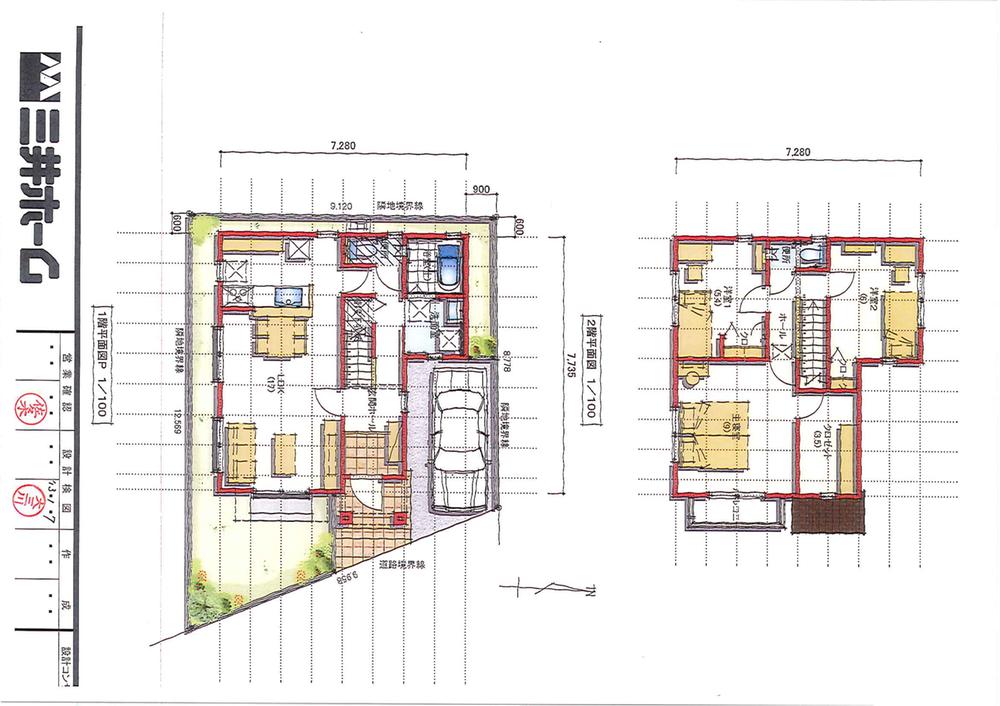 Floor plan. 29,800,000 yen, 3LDK, Land area 97.36 sq m , Building area 92.74 sq m A Building Floor