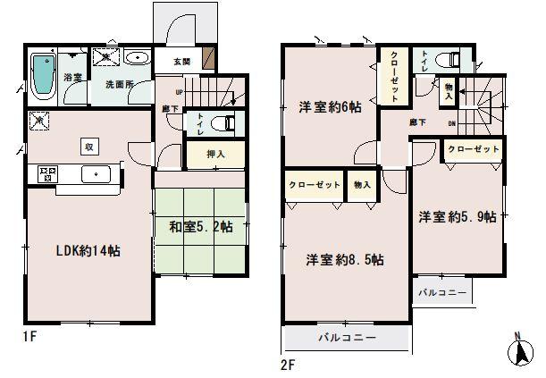 Floor plan. (11 Building), Price 24,800,000 yen, 4LDK, Land area 105.05 sq m , Building area 92.74 sq m