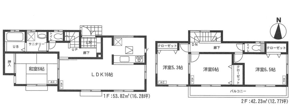Floor plan. 19,800,000 yen, 4LDK, Land area 120.05 sq m , Building area 96.05 sq m