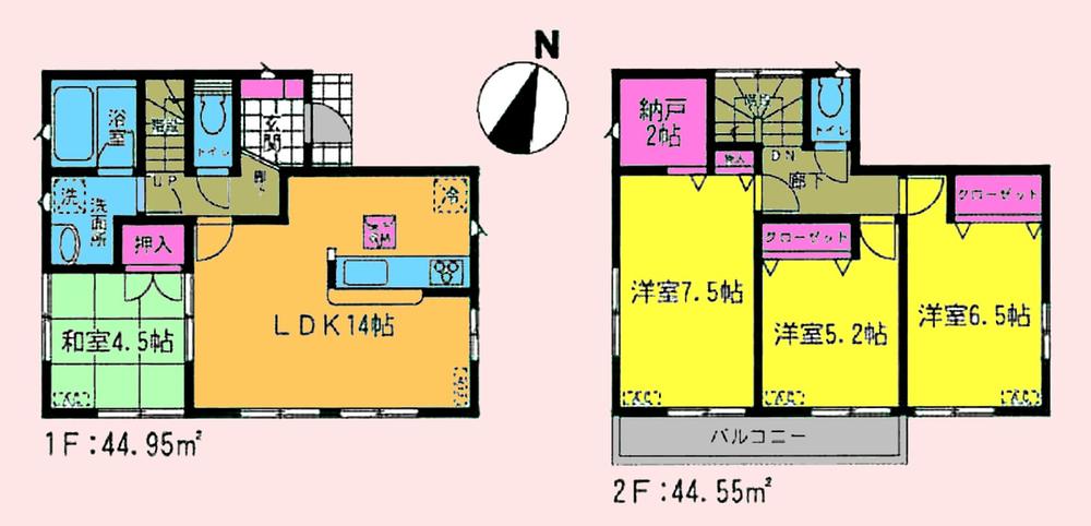 Floor plan. (10 Building), Price 26,900,000 yen, 4LDK+S, Land area 121.7 sq m , Building area 89.5 sq m