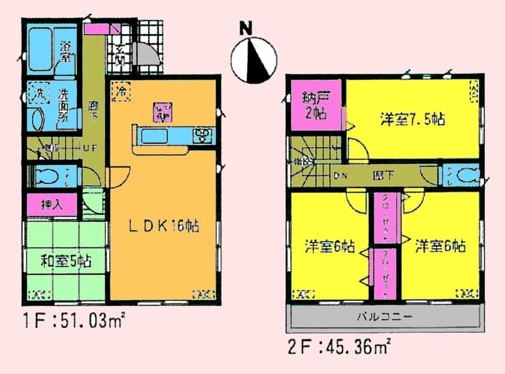 Floor plan. (13 Building), Price 26,900,000 yen, 4LDK+S, Land area 127.04 sq m , Building area 96.39 sq m