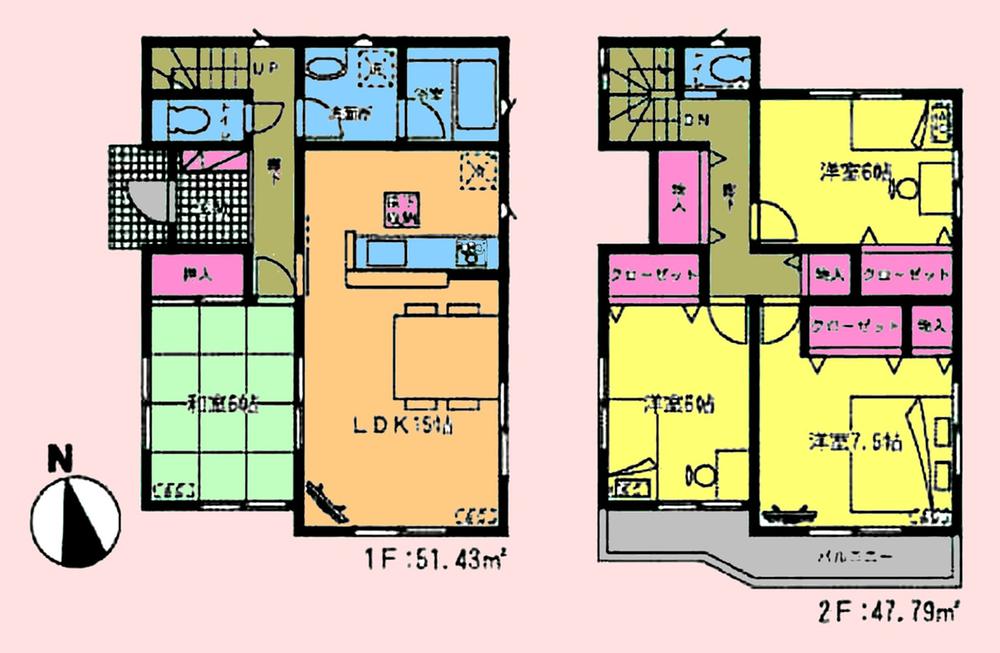 Floor plan. (33 Building), Price 34,900,000 yen, 4LDK, Land area 120.03 sq m , Building area 99.22 sq m