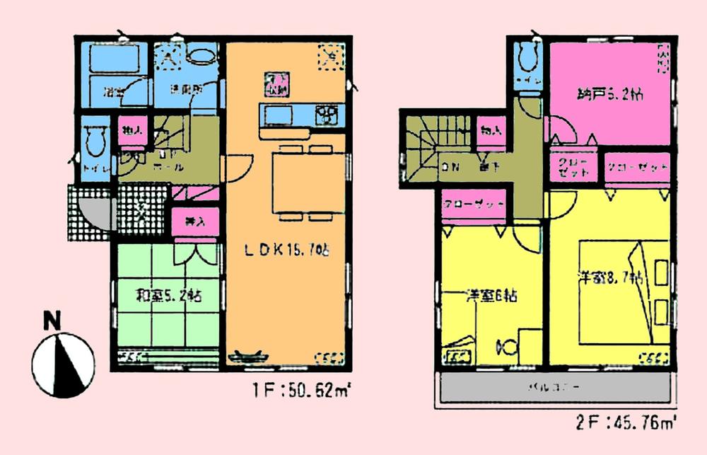Floor plan. (34 Building), Price 33,900,000 yen, 3LDK+S, Land area 120.05 sq m , Building area 96.38 sq m