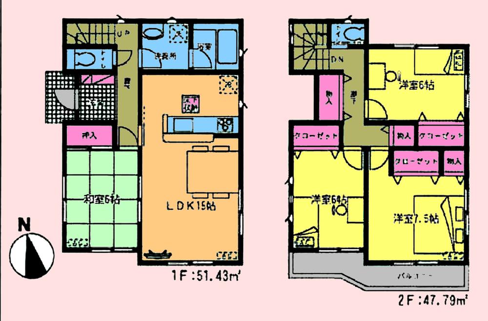 Floor plan. (35 Building), Price 35,900,000 yen, 4LDK, Land area 120.05 sq m , Building area 99.22 sq m