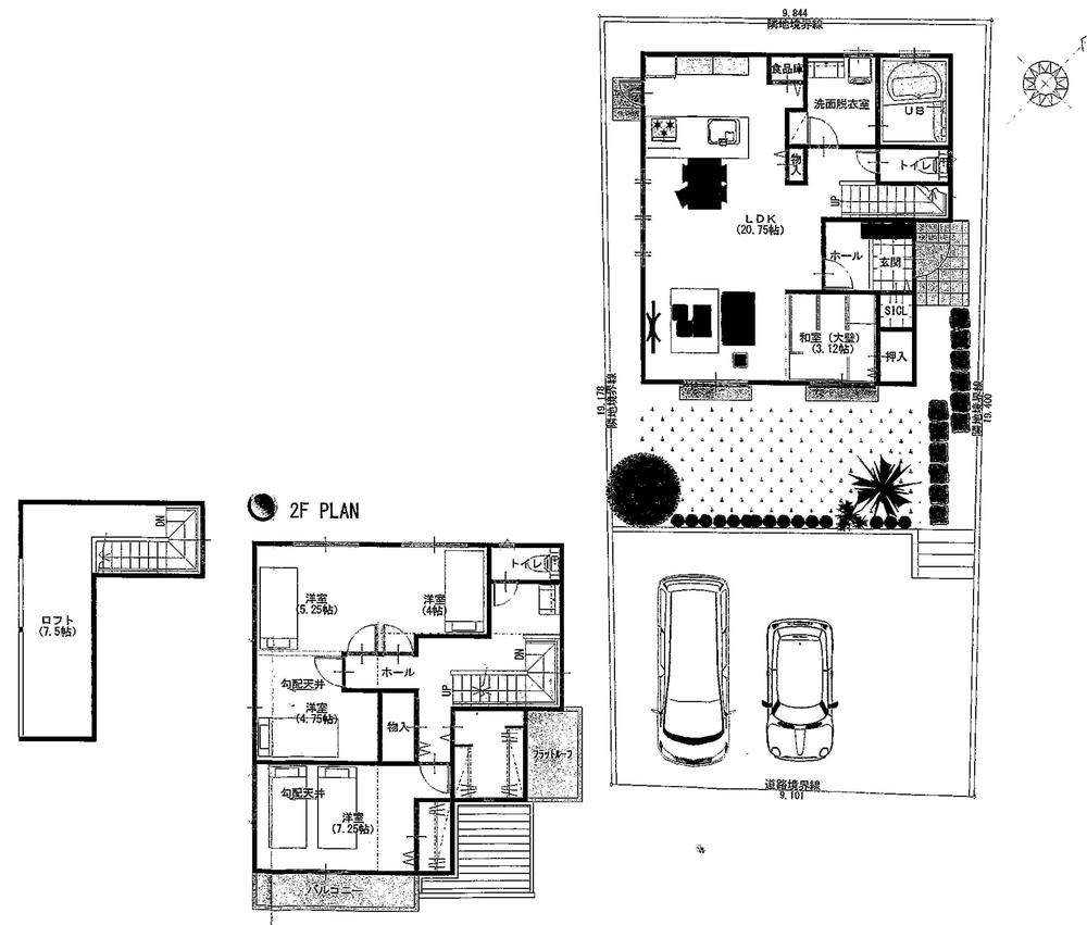 Other building plan example. Building plan example (A Issue land) Building Price     1818 Ten thousand yen, Building area 182.67   sq m