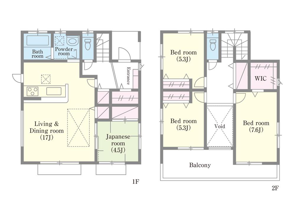 Rendering (introspection). Between 2 Building floor plan