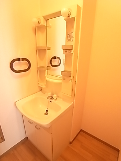 Washroom. With separate wash basin.