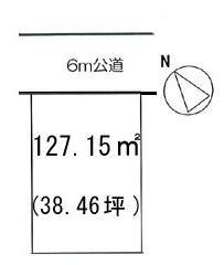 The entire compartment Figure. 6m of public road in front.