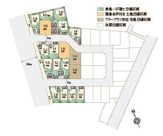 The entire compartment Figure. All 36 compartments view. The first phase of sales start. Front road is Seddo to 6m.