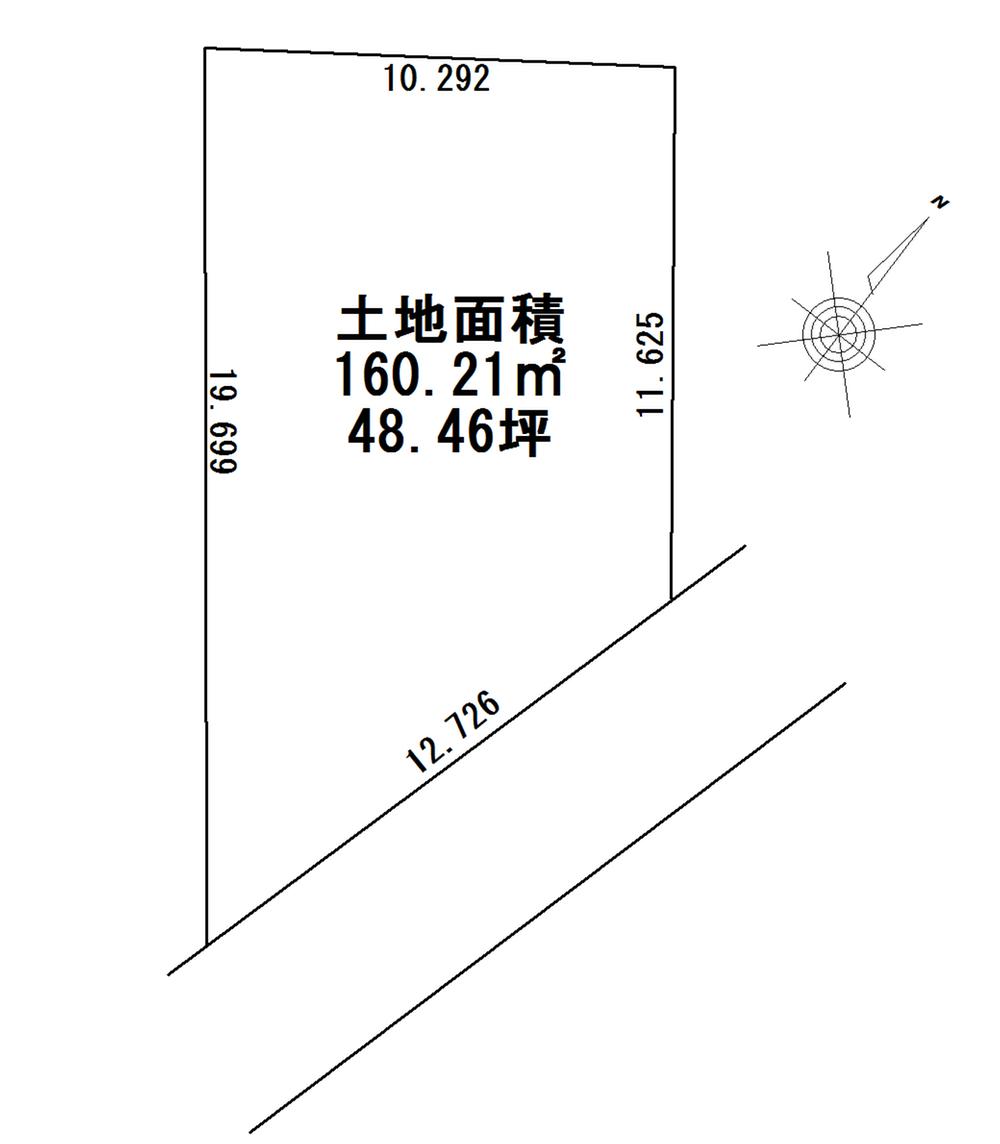Compartment figure. Land price 12 million yen, Land area 160.21 sq m