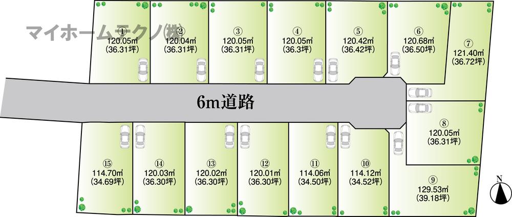 The entire compartment Figure. All 15 buildings Large-scale development subdivision