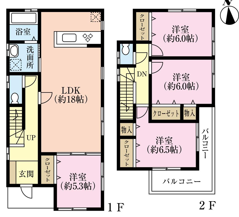 Floor plan. (7 Building), Price 25,800,000 yen, 4LDK, Land area 121.4 sq m , Building area 100.84 sq m