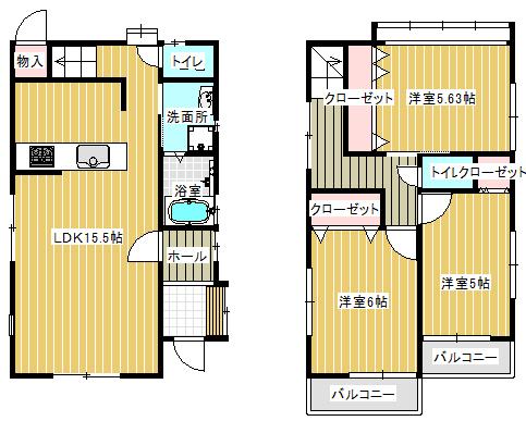 Floor plan. 22,800,000 yen, 3LDK + S (storeroom), Land area 77.44 sq m , Drawings collected between the building area 76.63 sq m building