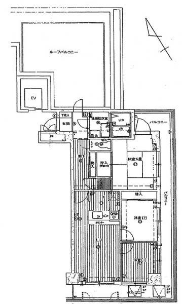 Floor plan. 3LDK, Price 11.5 million yen, Occupied area 55.44 sq m , Balcony area 19.9 sq m