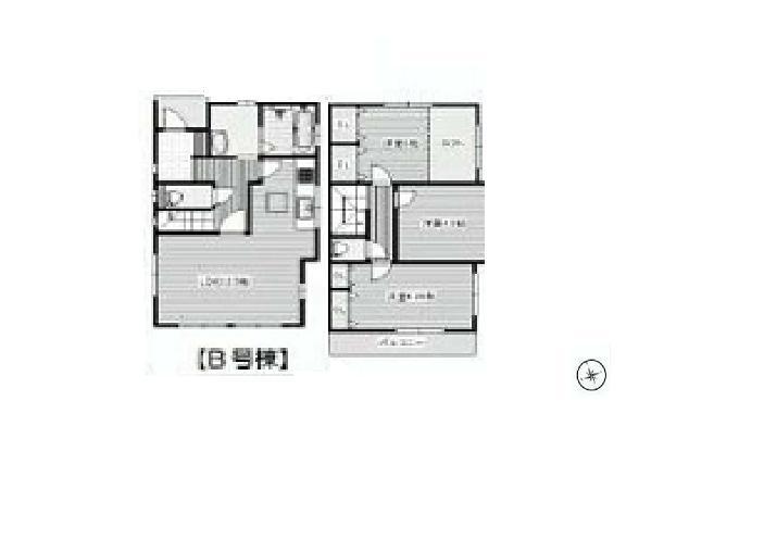 Floor plan. 19.5 million yen, 3LDK, Land area 76.45 sq m , Building area 72.45 sq m