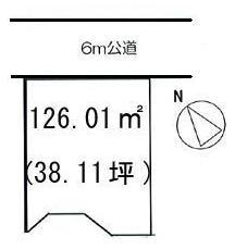 The entire compartment Figure. 6m of public road in front.