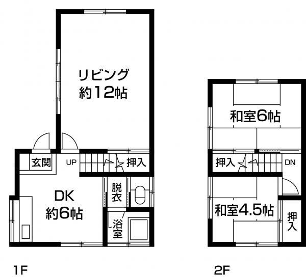 Floor plan. 5.2 million yen, 3DK, Land area 77.09 sq m , Building area 59.89 sq m