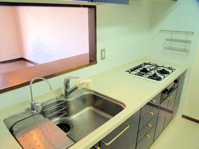 Kitchen. It is cleaned in shiny (December 2013) Shooting
