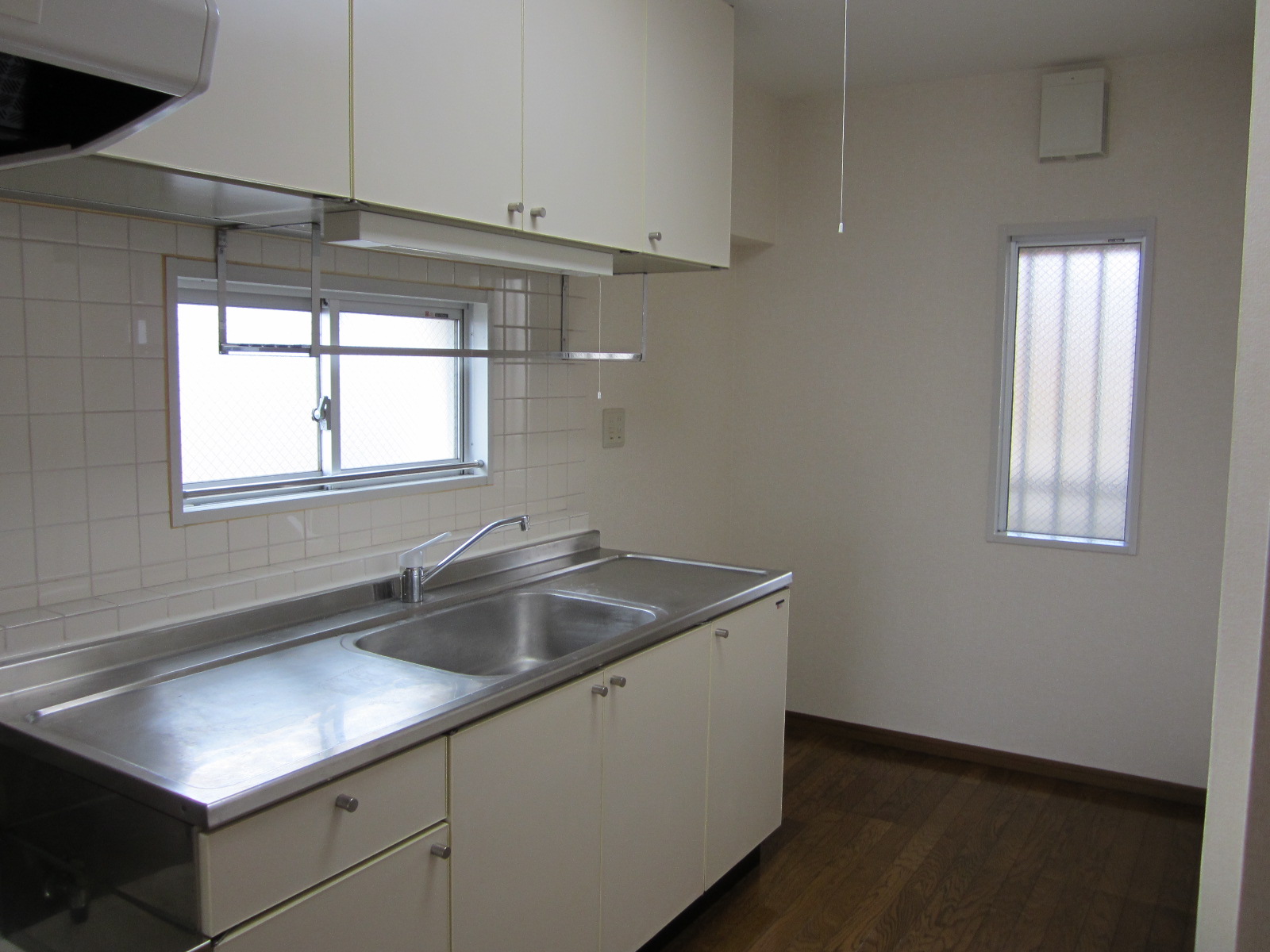 Kitchen. Bright kitchen with a window